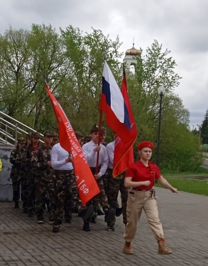 Смотр строя и песни, посвященный 78 годовщине Победы в Великой Отечественной войне.